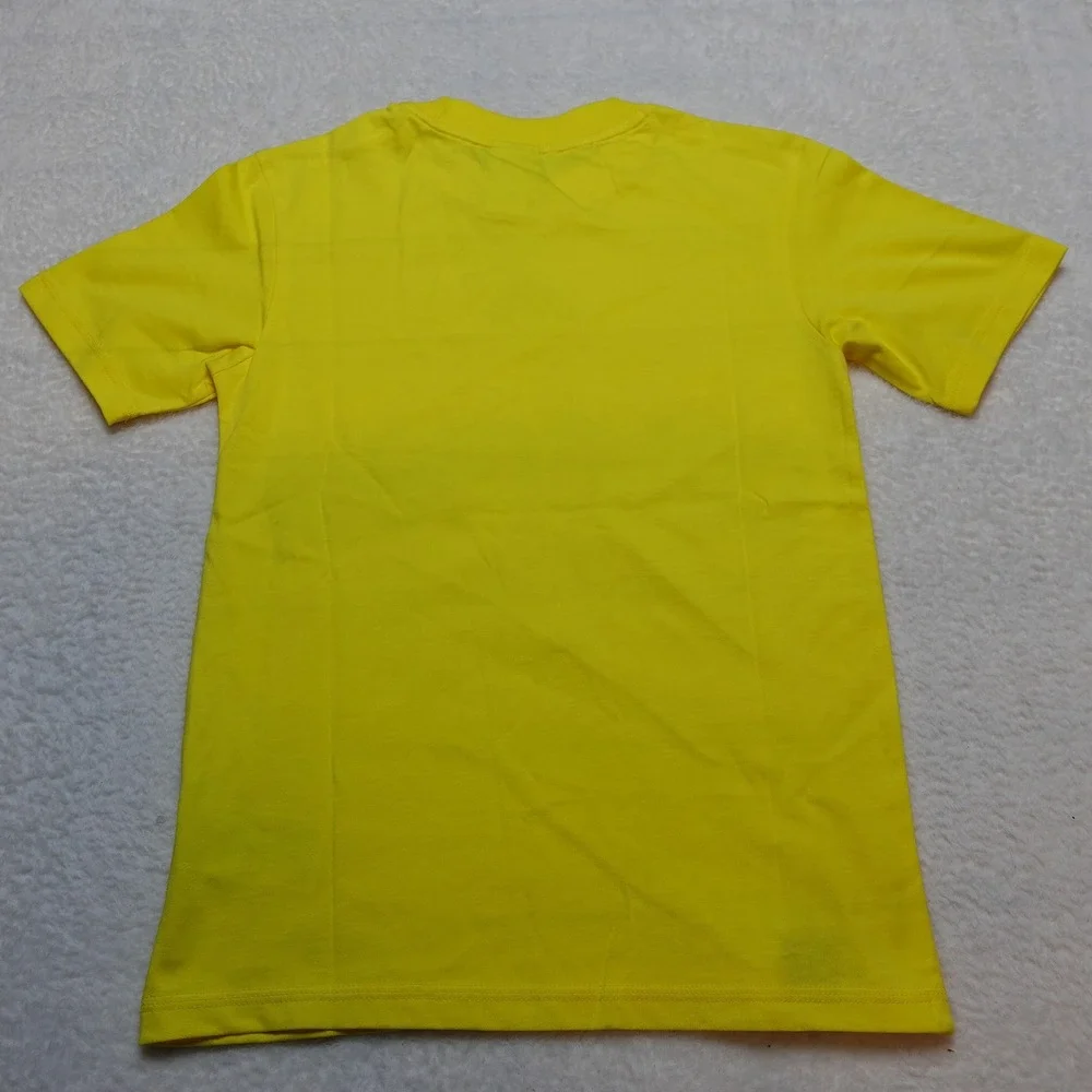 Adidas Colombia Soccer T-Shirt Kids Small Yellow Graphic Tee JZ8879 NWT